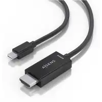 AISENS Cable conversor MINI DP a HDMI 4K@60Hz, MINI DP/M-HDMI/M, Negro, 0.6m