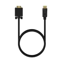 AISENS Cable Conversor DISPLAYPORT a VGA, DP/M-VGA/M, Negro, 1.0M