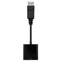 Nanocable Conversor DisplayPort a sVGA, DisplayPort/M-sVGA/H, Negro, 15 cm