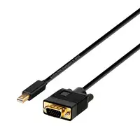 AISENS Cable conversor Mini DP A VGA, Mini DP/M - VGA/M, Negro, 2.0m