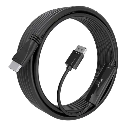 AISENS Cable conversor DisplayPort a HDMI 4K@60Hz, DP/M-HDMI/M, Negro, 5.0m