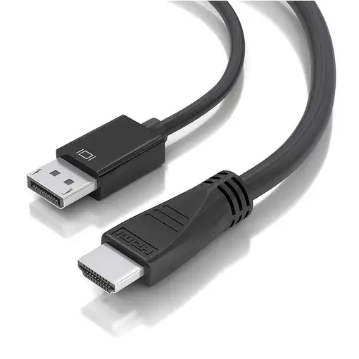 AISENS Cable conversor DisplayPort a HDMI 4K@60Hz, DP/M-HDMI/M, Negro, 5.0m