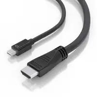 AISENS Cable conversor MINI DP a HDMI 4K@60Hz, MINI DP/M-HDMI/M, Negro, 5.0m