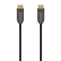 AISENS Cable DISPLAYPORT AOC V1.4 8K@60Hz 4K@120Hz 4:4:4 32.4Gbps, DP/M-DP/M, Negr