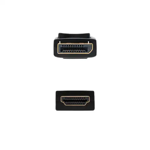 Nanocable Cable Conversor DISPLAYPORT a HDMI, DP/M - HDMI/M, Negro, 0.5 m