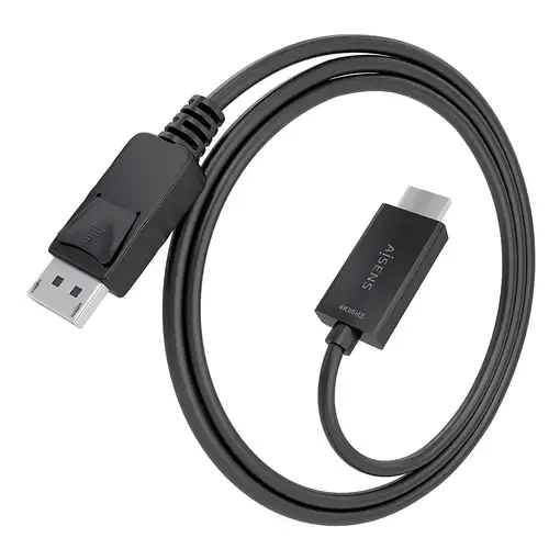 AISENS Cable conversor DisplayPort a HDMI 4K@60Hz, DP/M-HDMI/M, Negro, 1.5m