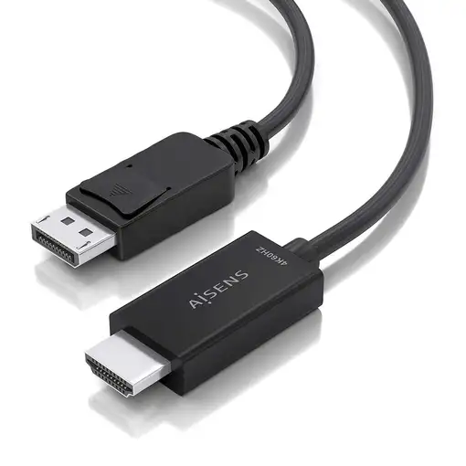 AISENS Cable conversor DisplayPort a HDMI 4K@60Hz, DP/M-HDMI/M, Negro, 1.5m
