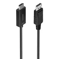 AISENS Cable conversor DisplayPort a HDMI 4K@60Hz, DP/M-HDMI/M, Negro, 1.0m