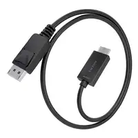 AISENS Cable conversor DisplayPort a HDMI 4K@60Hz, DP/M-HDMI/M, Negro, 1.0m