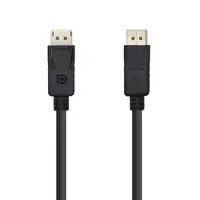 AISENS Cable Displayport V1.2 4K@60HZ, DP/M-DP/M, Negro, 5.0m