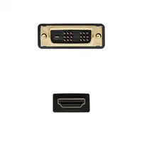Nanocable CABLE DVI A HDMI DVI18+1/M-HDMI A/M 1.8 M