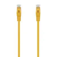 AISENS Cable de Red Latiguillo RJ45 LSZH Cat.6A 500 Mhz UTP AWG24, Amarillo, 0.5M
