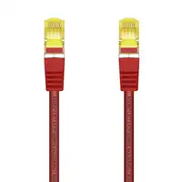 AISENS Cable De Red Latiguillo RJ45 LSZH Cat.7 600 MHz S/FTP PIMF AWG26, Rojo, 25