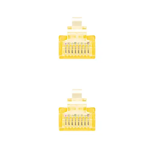 Nanocable Cable Red Latiguillo RJ45 CAT.6 UTP AWG24, Amarillo, 25 cm