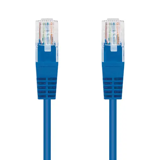 Nanocable Cable Red Latiguillo RJ45 CAT.6 UTP AWG24, Azul, 25 cm