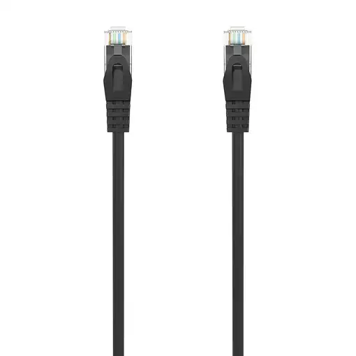 AISENS Cable de Red Latiguillo RJ45 LSZH Cat.6A 500 Mhz UTP AWG24, Negro, 1.0M