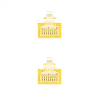 Nanocable CABLE RED LATIGUILLO RJ45 CAT.6 UTP AWG24, AMARILLO, 0.5 M