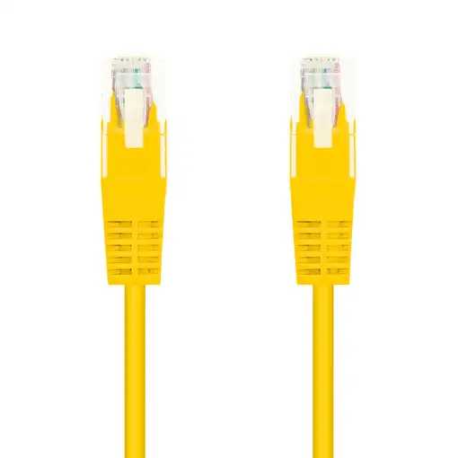 Nanocable Cable Red Latiguillo RJ45 CAT.6 UTP AWG24, Amarillo, 30 cm