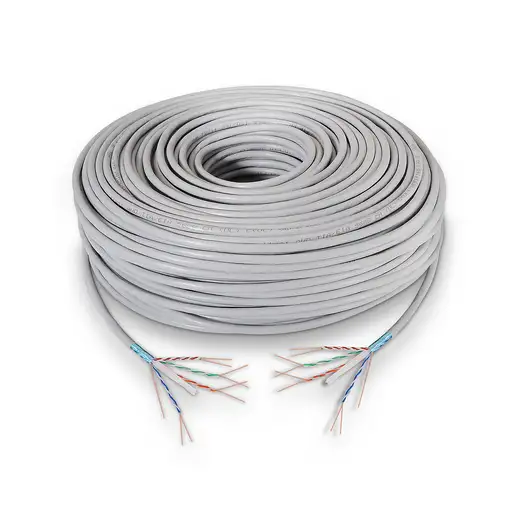 AISENS A136-0281 cable de red Gris 100 m Cat6 F/UTP (FTP)