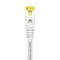 AISENS Cable De Red Latiguillo RJ45 LSZH Cat.7 600 MHz S/FTP PIMF AWG26, Blanco, 1