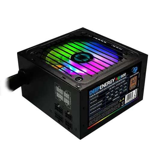 Deep Gaming DeepEnergy RGB600 unidad de fuente de alimentación 600 W 20+4 pin ATX
