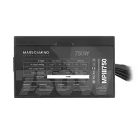 Mars Gaming MPIII750, Fuente Alimentación PC ATX 750W, 5 Años de Garantía, 85% Efi