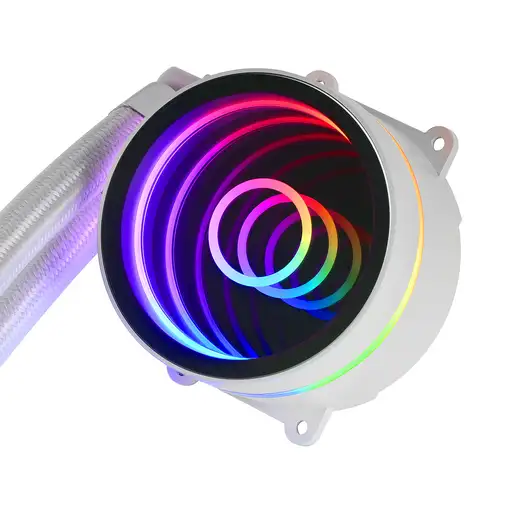 Mars Gaming ML-ONE360 Blanco, Refrigeración Líquida CPU, TDP 550W, Espejo Infinito