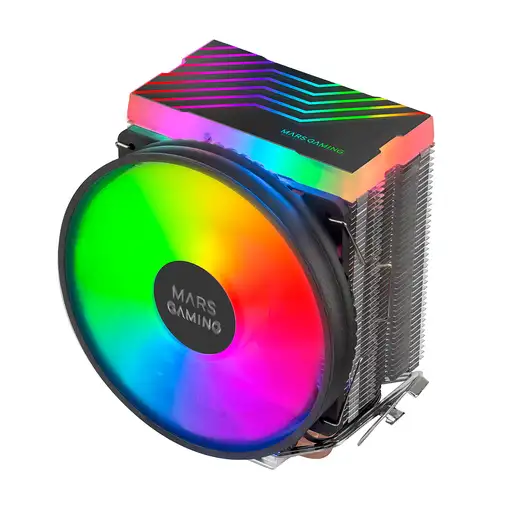 Mars Gaming MCPU33, Disipador CPU Dual FRGB, 3 Heatpipes HCT, TDP 140W, Ventilador