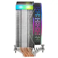 Mars Gaming MCPU-VR Negro, Disipador CPU, Doble Espejo Infinito ARGB, 4 Heatpipes