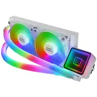 Mars Gaming ML-ULTRA240 Blanco, Refrigeración Líquida CPU, TDP 500W, Espejo Infini