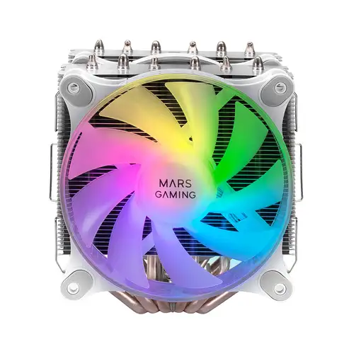 Mars Gaming Disipador CPU, Doble Torre Refrigeración, 6 Heatpipes HCT, TDP 300 W,