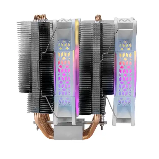 Mars Gaming Disipador CPU, Doble Torre Refrigeración, 6 Heatpipes HCT, TDP 300 W,