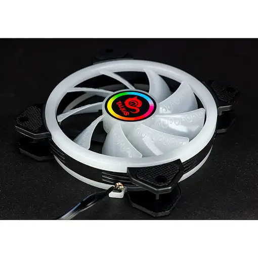 TALIUS Ventilador caja RGB Iris Spectrum 16Led 12cm (compatible sólo con caja Tal-
