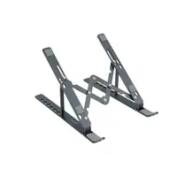 TooQ Soporte Elevador para Portátiles, Tablets, Móviles y Libros, Gris