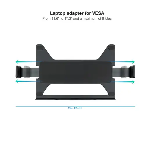 TooQ TQLH1117-B soporte para ordenador portátil Soporte articulado con bandeja par