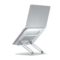AISENS Soporte de Sobremesa XL 10-17 Ajustable para Portatil / Tablet, Plata