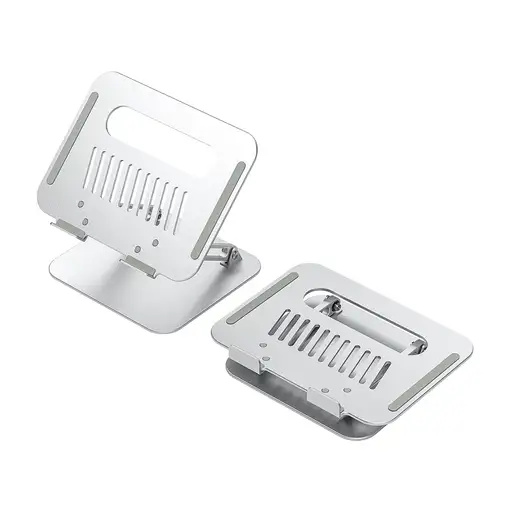 AISENS Soporte de Sobremesa XL 10-17 Ajustable para Portatil / Tablet, Plata