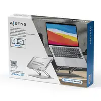 AISENS Soporte de Sobremesa XL 10-17 Ajustable para Portatil / Tablet, Plata