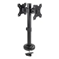 TooQ Soporte de Mesa para 2 Pantallas 17''-32'', Negro