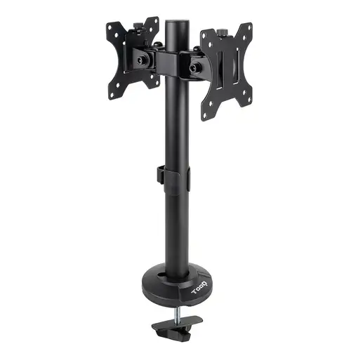 TooQ Soporte de Mesa para 2 Pantallas 17''-32'', Negro