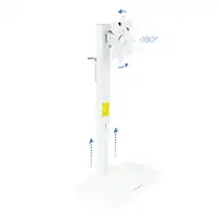 TooQ DB1127TN-W soporte para monitor 68,6 cm (27'') Escritorio Blanco