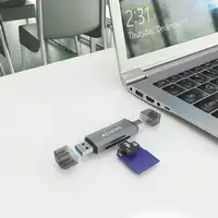 AISENS Lector de Tarjetas SD, Micro SD, MMC, RS-MMC, MMC Micro, USB-A y USB-C, Gri