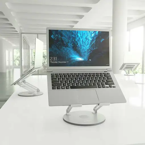 AISENS Soporte de Sobremesa XL Giratorio Ajustable para Portátil / Tablet 10-17, P