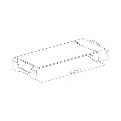 TooQ TQMR0004 soporte para monitor 33 cm (13'') Escritorio Plata
