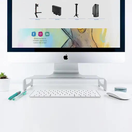 TooQ TQMR0004 soporte para monitor 33 cm (13'') Escritorio Plata