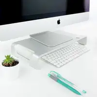 TooQ TQMR0004 soporte para monitor 33 cm (13'') Escritorio Plata