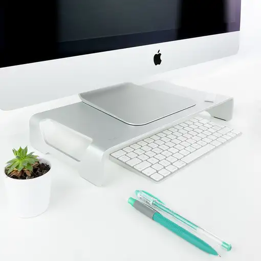 TooQ TQMR0004 soporte para monitor 33 cm (13'') Escritorio Plata