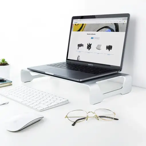 TooQ TQMR0004 soporte para monitor 33 cm (13'') Escritorio Plata