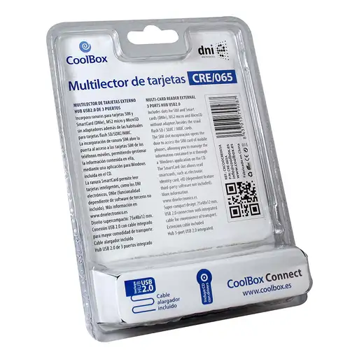 CoolBox CRE-065 lector de tarjeta USB 2.0 Negro