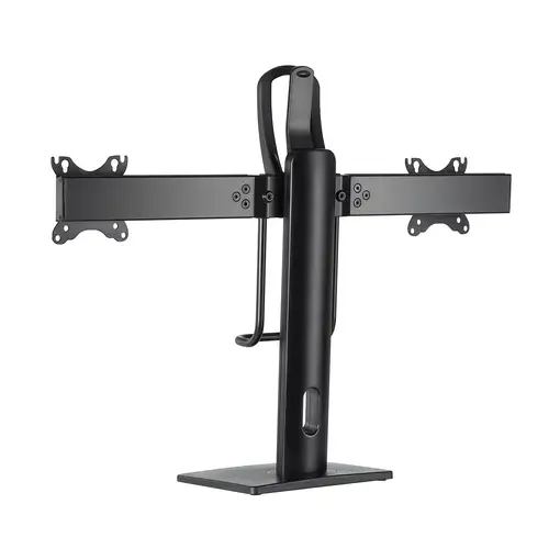 AISENS Soporte De Mesa Pro Contrapeso Giratorio E Inclinable Para 2 Monitores 6kg